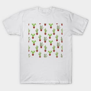 Many cactus pattern T-Shirt